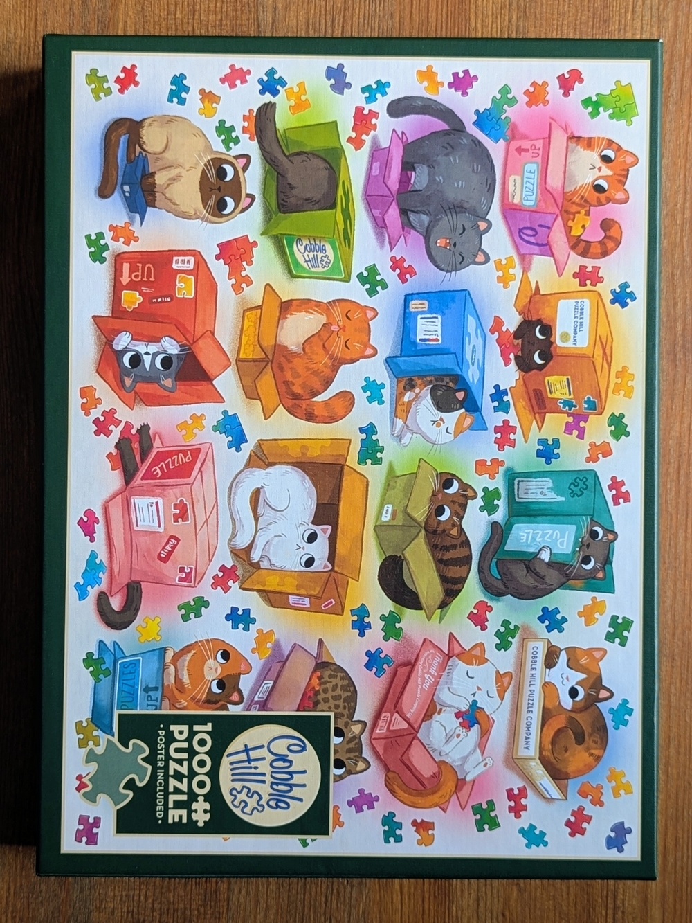 Cobble Hill "Cats in Boxes" 1000-Piece Jigsaw Puzzle